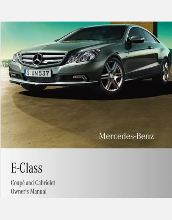 mercedes benz e class 2010 owners manual 